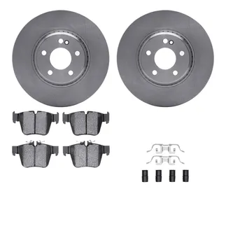 R1 Concepts WFWH1-63192 E- Line Series Brake Rotor W/ Ceramic Brake Pads & Hdw